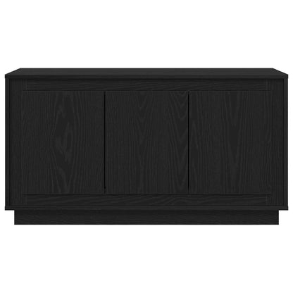 Sideboard Schwarz Eichen-Optik 102 x 35 x 55 cm Holzwerkstoff