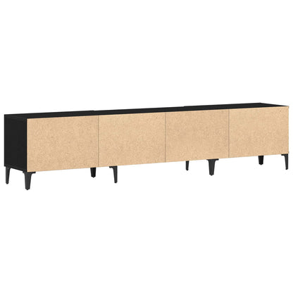 TV-Schränk 180 x 31,5 x 40 cm Schwarz Eichen-Optik