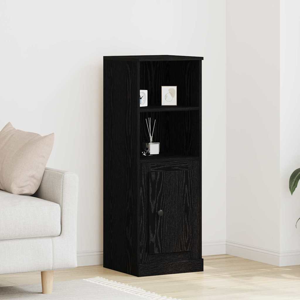 Highboard Schwarz Eichen-Optik 36 x 35,5 x 103,5 cm
