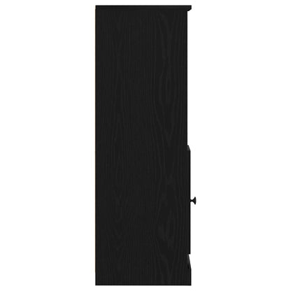 Highboard Schwarz Eichen-Optik 36 x 35,5 x 103,5 cm