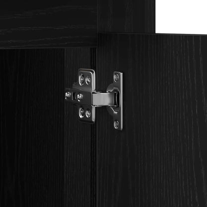 Schreibtisch Schwarz Eichen-Optik 50 x 115 x 75 cm
