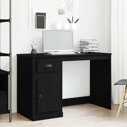 Schreibtisch Schwarz Eichen-Optik 50 x 115 x 75 cm