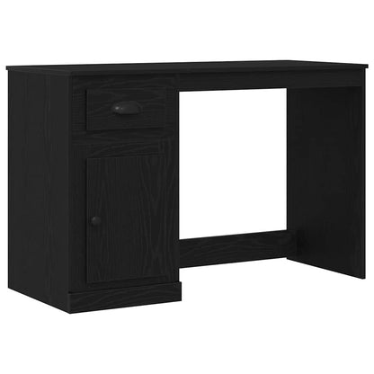 Schreibtisch Schwarz Eichen-Optik 50 x 115 x 75 cm
