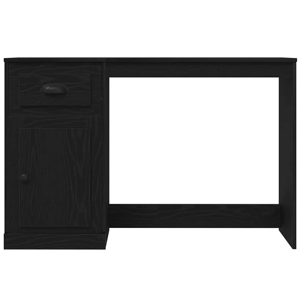Schreibtisch Schwarz Eichen-Optik 50 x 115 x 75 cm