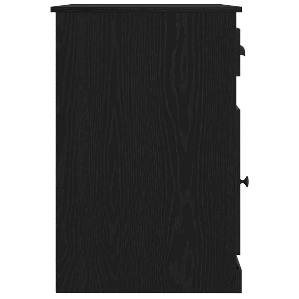 Schreibtisch Schwarz Eichen-Optik 50 x 115 x 75 cm