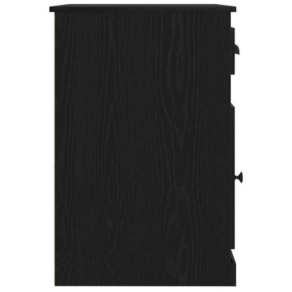 Schreibtisch Schwarz Eichen-Optik 50 x 115 x 75 cm
