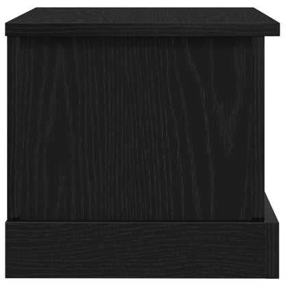Aufbewahrungsbox Schwarz Eichen-Optik 50 x 30 x 28 cm