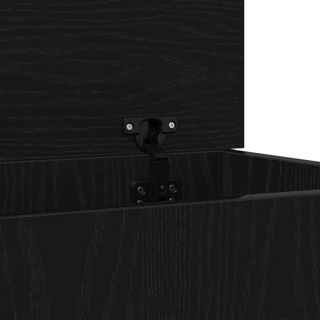 Aufbewahrungsbox Schwarz Eichen-Optik 70 x 40 x 38 cm