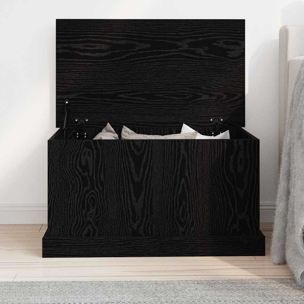 Aufbewahrungsbox Schwarz Eichen-Optik 70 x 40 x 38 cm