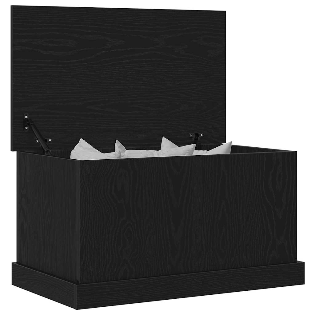 Aufbewahrungsbox Schwarz Eichen-Optik 70 x 40 x 38 cm