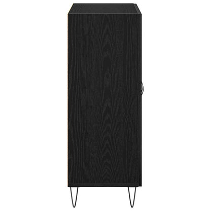Sideboard Schwarz Eichen-Optik 69,5 x 34 x 90 cm Holzwerkstoff