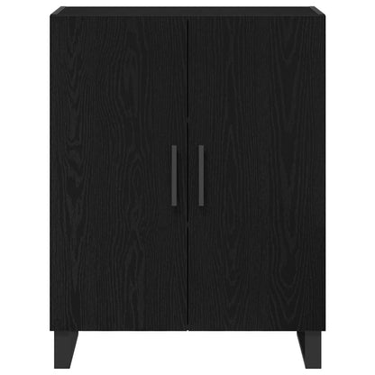 Sideboard Schwarz Eichen-Optik 69,5 x 34 x 90 cm Holzwerkstoff