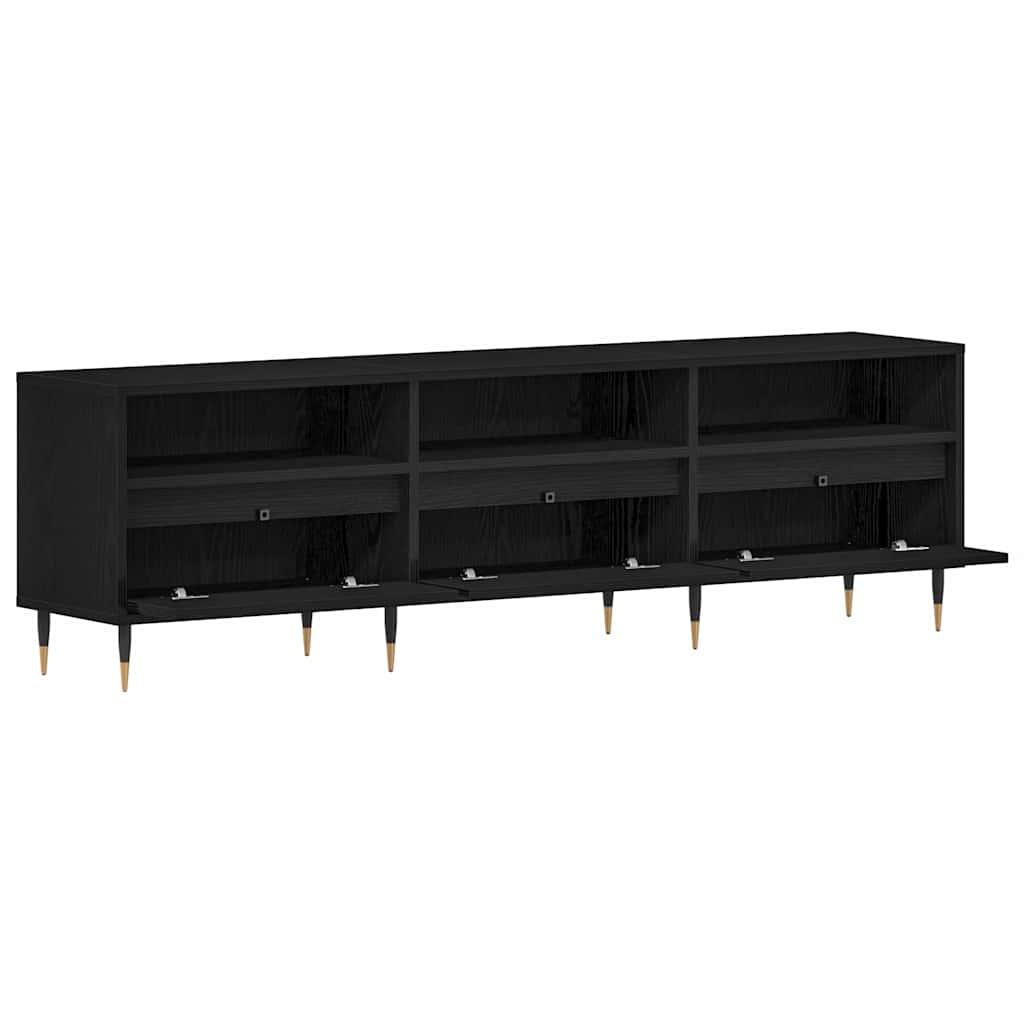 TV-Schränk Schwarze Eiche 150 x 30 x 44.5 cm Holzwerkstoff