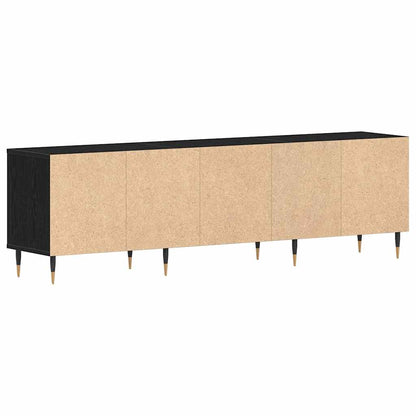 TV-Schränk 150 x 30 x 44,5 cm Schwarz Eichen-Optik