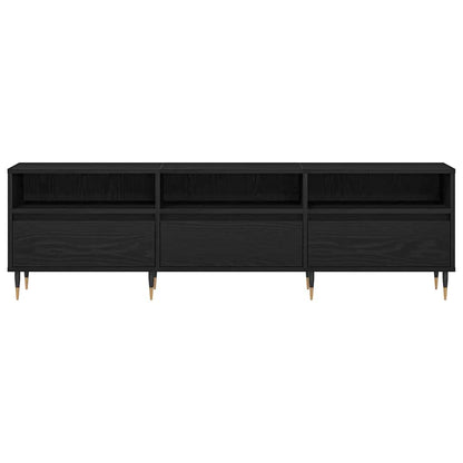 TV-Schränk 150 x 30 x 44,5 cm Schwarz Eichen-Optik