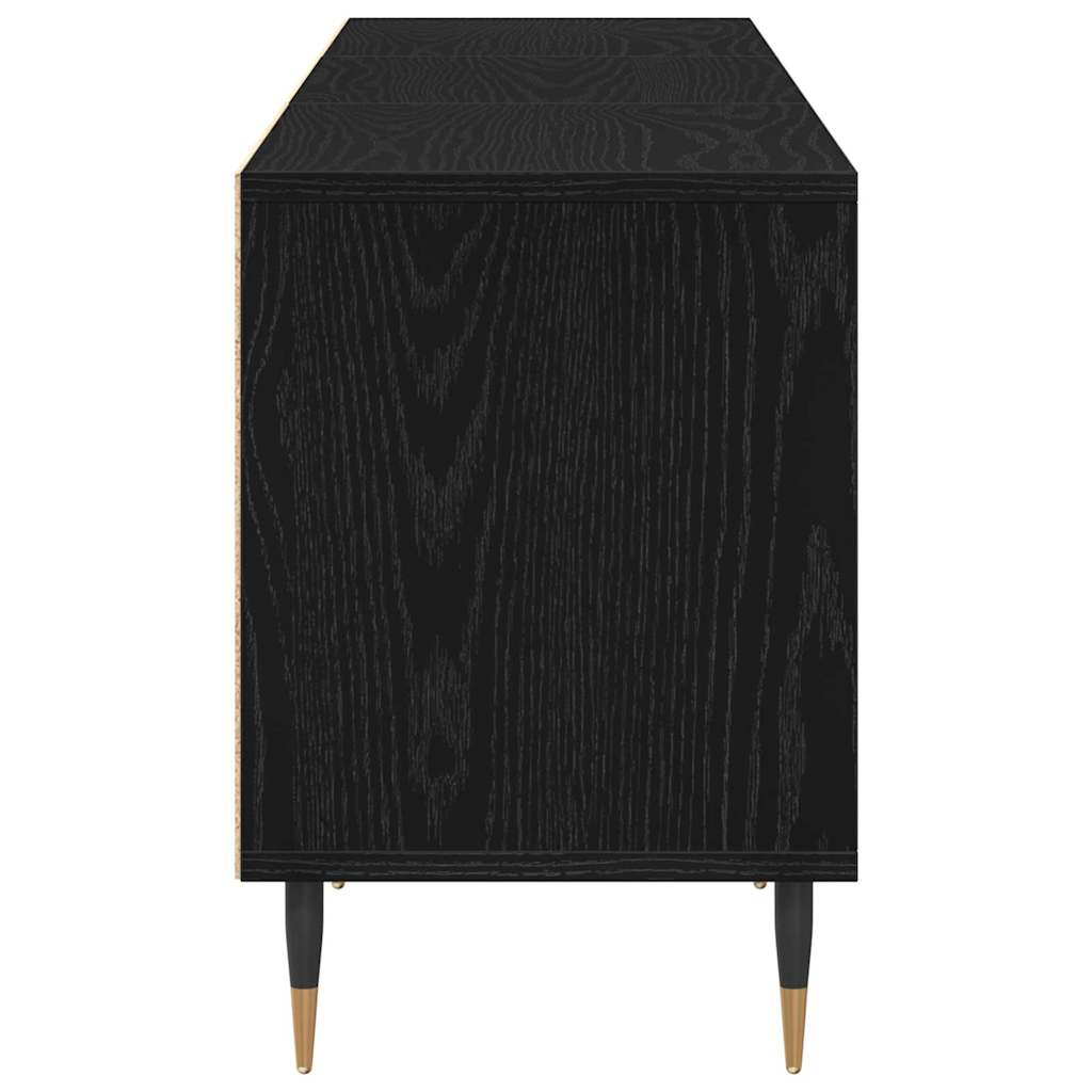 TV-Schränk Schwarze Eiche 150 x 30 x 44.5 cm Holzwerkstoff