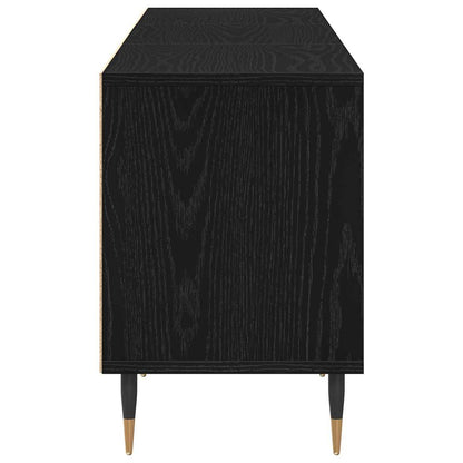 TV-Schränk 150 x 30 x 44,5 cm Schwarz Eichen-Optik