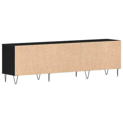 TV-Schränk 150 x 30 x 44,5 cm Schwarz Eichen-Optik