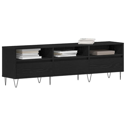 TV-Schränk 150 x 30 x 44,5 cm Schwarz Eichen-Optik