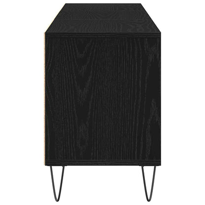 TV-Schränk 150 x 30 x 44,5 cm Schwarz Eichen-Optik