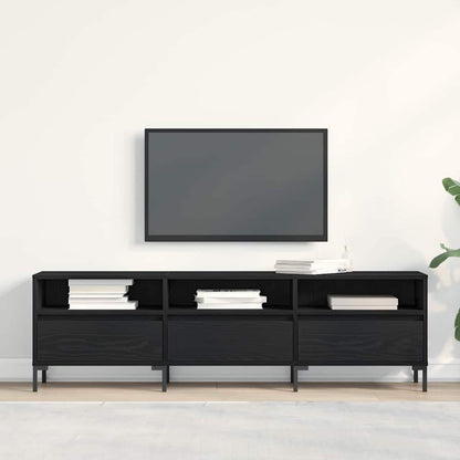 TV-Schränk 150 x 30 x 44,5 cm Schwarz Eichen-Optik