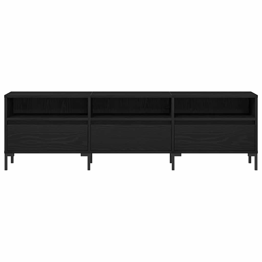 TV-Schränk 150 x 30 x 44,5 cm Schwarz Eichen-Optik