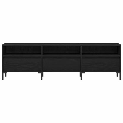 TV-Schränk 150 x 30 x 44,5 cm Schwarz Eichen-Optik