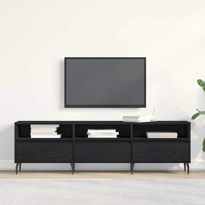 TV-Schränk 150 x 30 x 44,5 cm Schwarz Eichen-Optik
