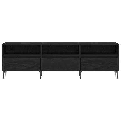 TV-Schränk 150 x 30 x 44,5 cm Schwarz Eichen-Optik