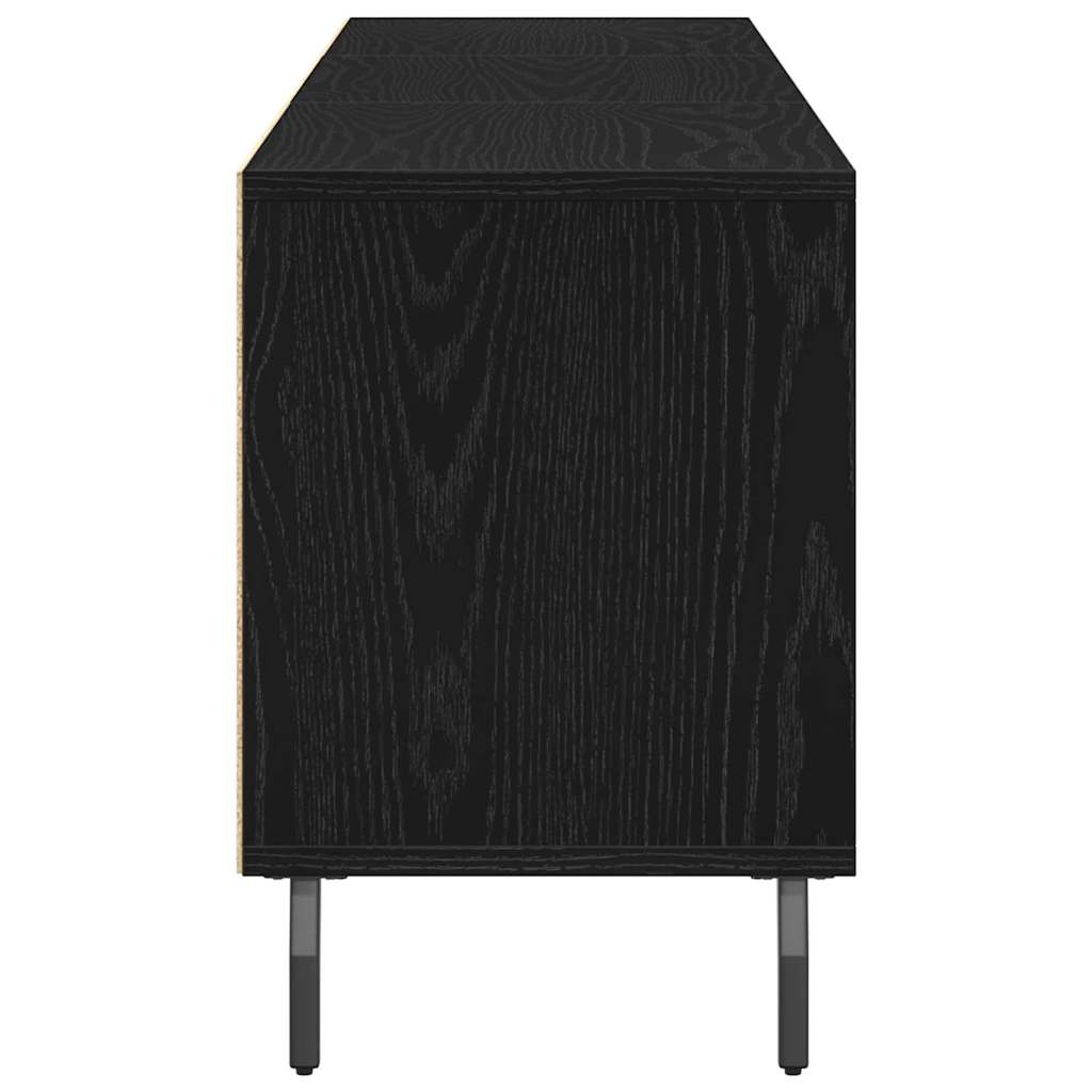 TV-Schränk 150 x 30 x 44,5 cm Schwarz Eichen-Optik