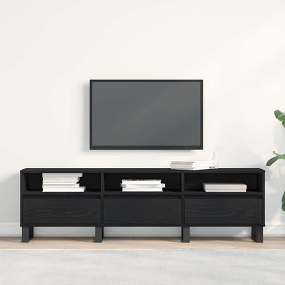 TV-Schränk 150 x 30 x 44,5 cm Schwarz Eichen-Optik