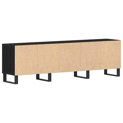 TV-Schränk 150 x 30 x 44,5 cm Schwarz Eichen-Optik