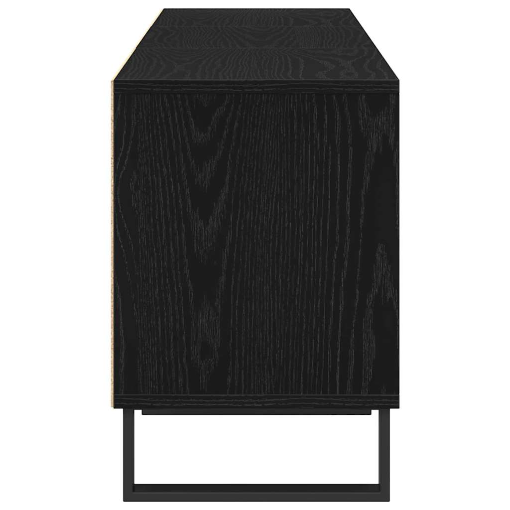 TV-Schränk Schwarz Eichen-Optik 150 x 30 x 44.5 cm