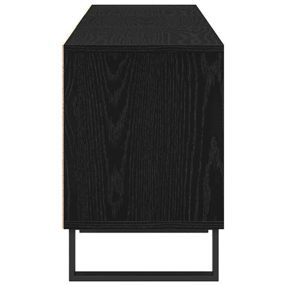 TV-Schränk 150 x 30 x 44,5 cm Schwarz Eichen-Optik