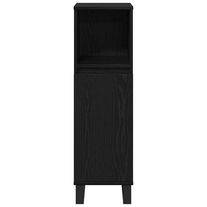 Badezimmerschrank Schwarz Eichen-Optik 30 x 30 x 100 cm
