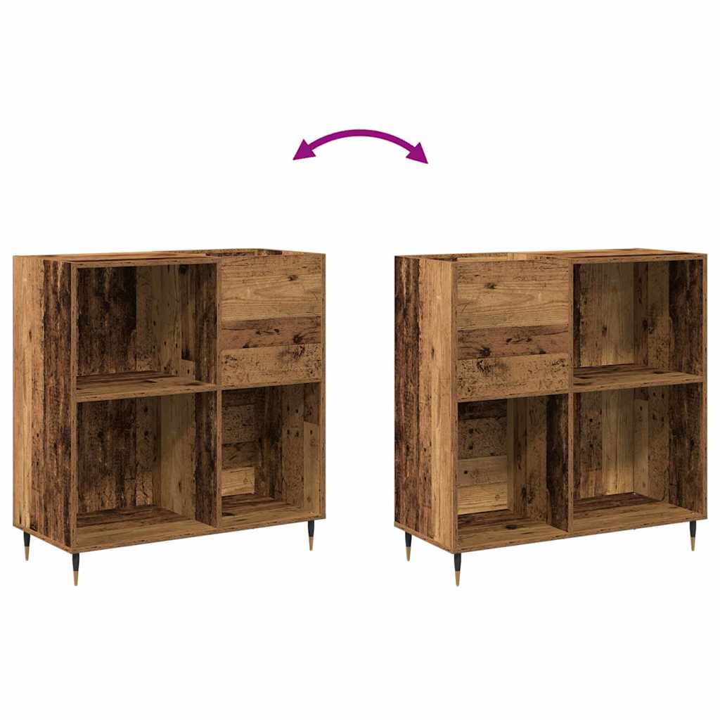 Schallplattenschrank Altholz 85 x 38 x 89 cm Holzwerkstoff