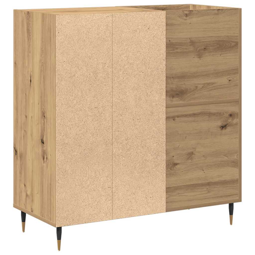 Schallplattenschrank mit Regal Artisan-Eiche 85 x 38 x 89 cm
