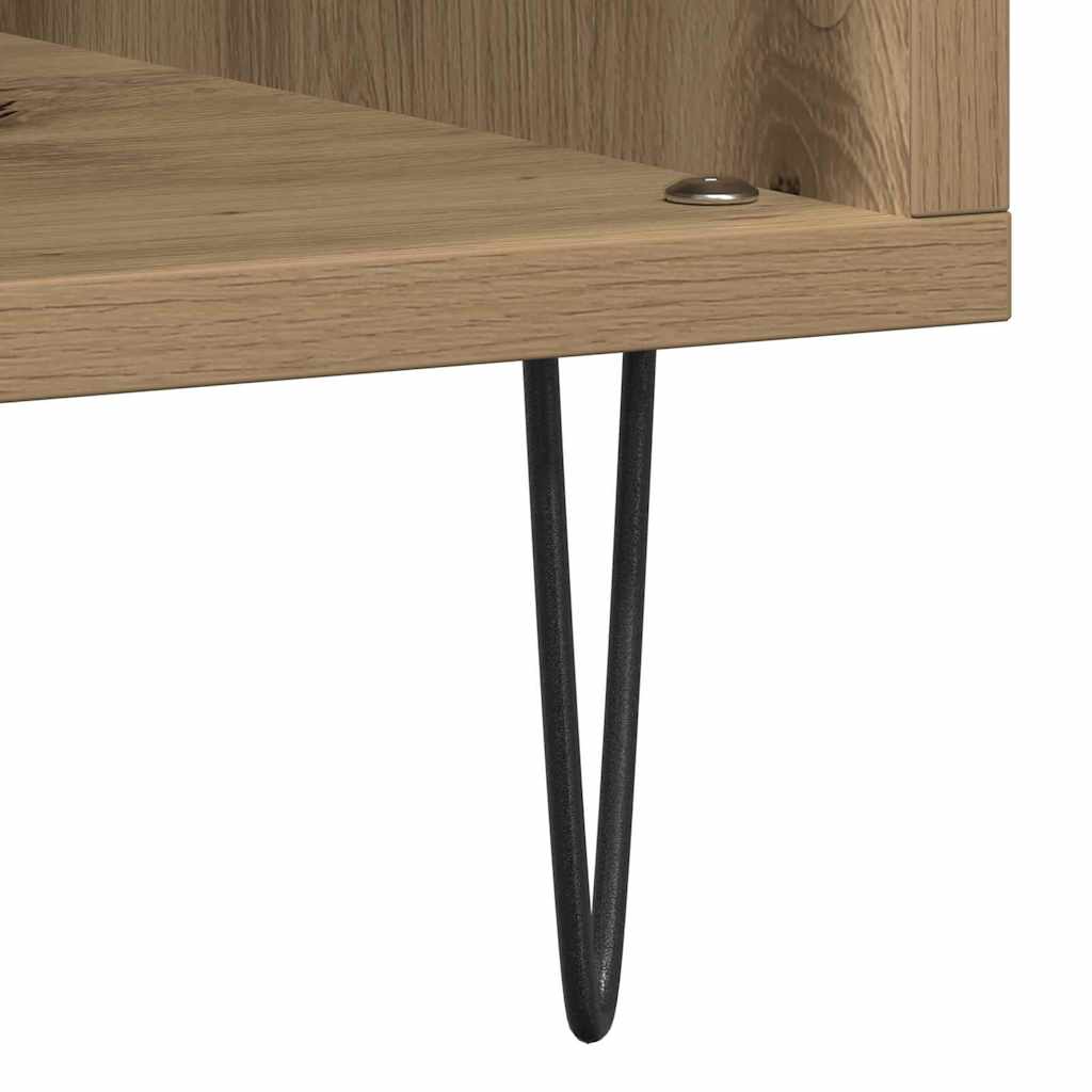 Schallplattenschrank Artisan-Eiche 85 x 38 x 89 cm