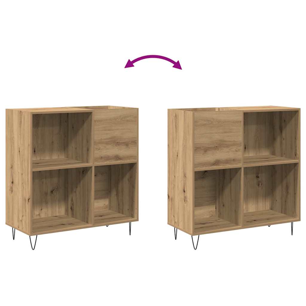 Schallplattenschrank Artisan-Eiche 85 x 38 x 89 cm