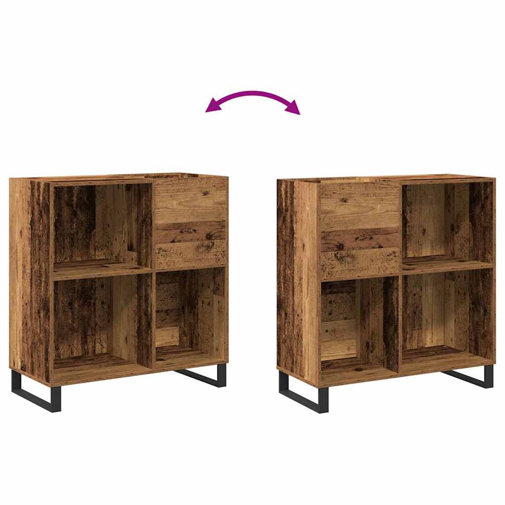 Schallplattenschrank Altholz 85 x 38 x 89 cm Holzwerkstoff