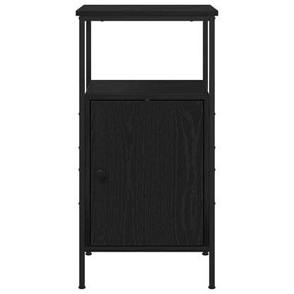 Nachttisch Schwarz Eichen-Optik 41 x 31 x 80 cm Holzwerkstoff