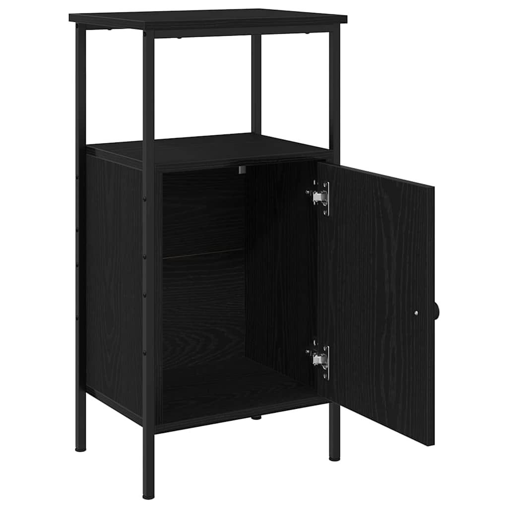 Nachttisch 2 pcs Schwarze Eiche 41 x 31 x 80 cm Holzwerkstoff