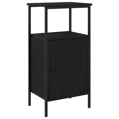 Nachttisch 2 Stk. Schwarz Eichen-Optik 41 x 31 x 80 cm