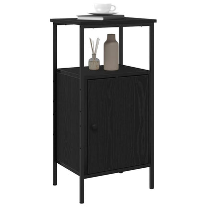 Nachttisch 2 Stk. Schwarz Eichen-Optik 41 x 31 x 80 cm