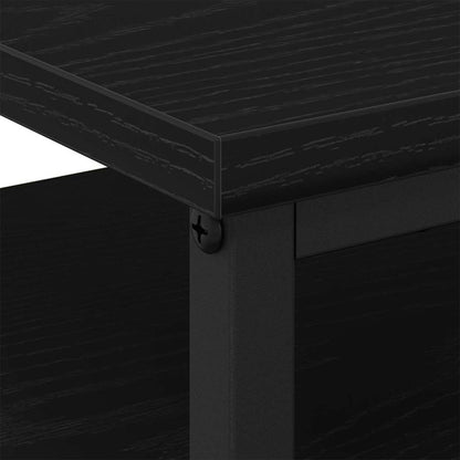 Nachttisch 2 stk. Schwarz Eichen-Optik 34 x 35,5 x 50 cm