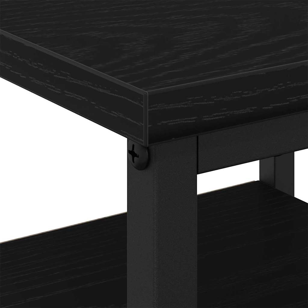Nachttisch 2 stk. Schwarz Eichen-Optik 34 x 36 x 50 cm