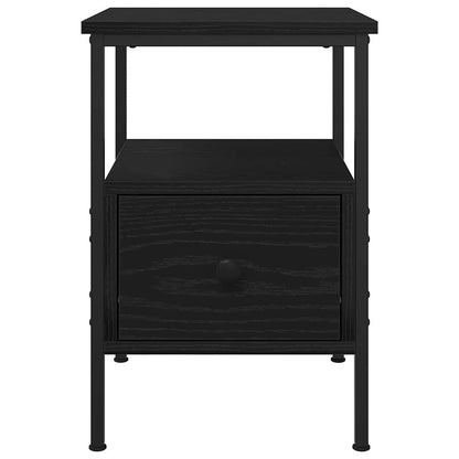 Nachttisch 2 stk. Schwarz Eichen-Optik 34 x 36 x 50 cm