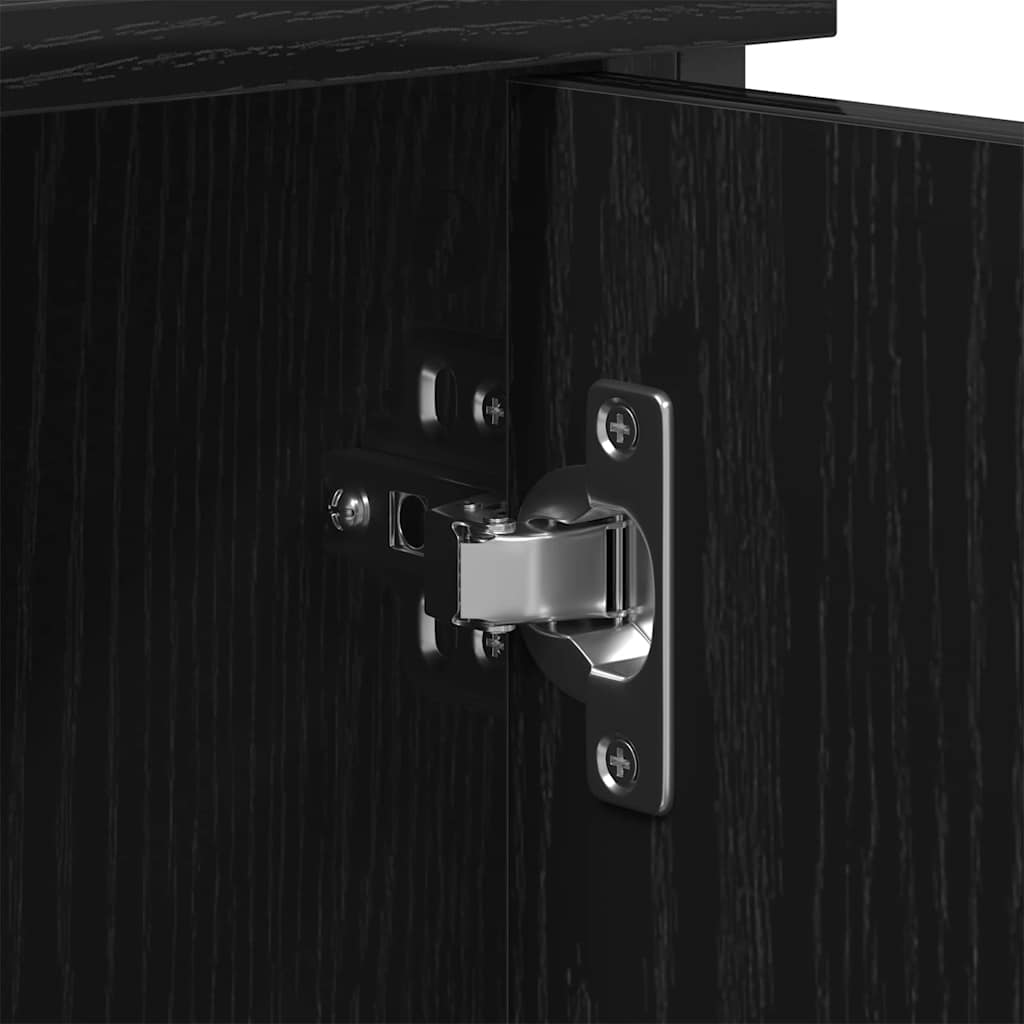 TV-Schrankset 101 x 35 x 65 cm Schwarz Eichen-Optik