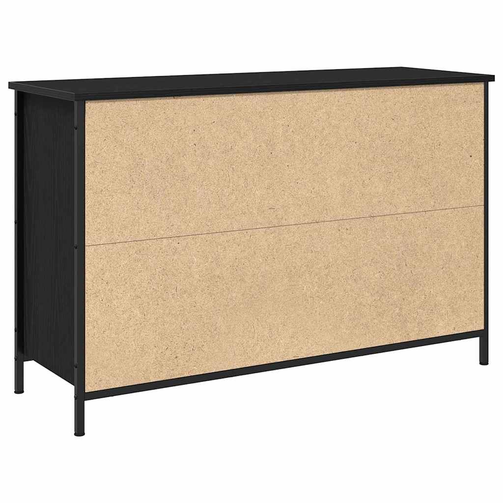 TV-Schrankset 101 x 35 x 65 cm Schwarz Eichen-Optik