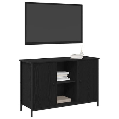 TV-Schrankset 101 x 35 x 65 cm Schwarz Eichen-Optik